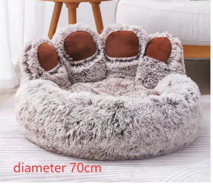 Long Plush Cat/Dog Bed
