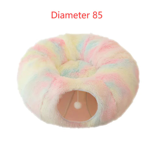2 In 1 Round Tunnel Cat Cutie Beds