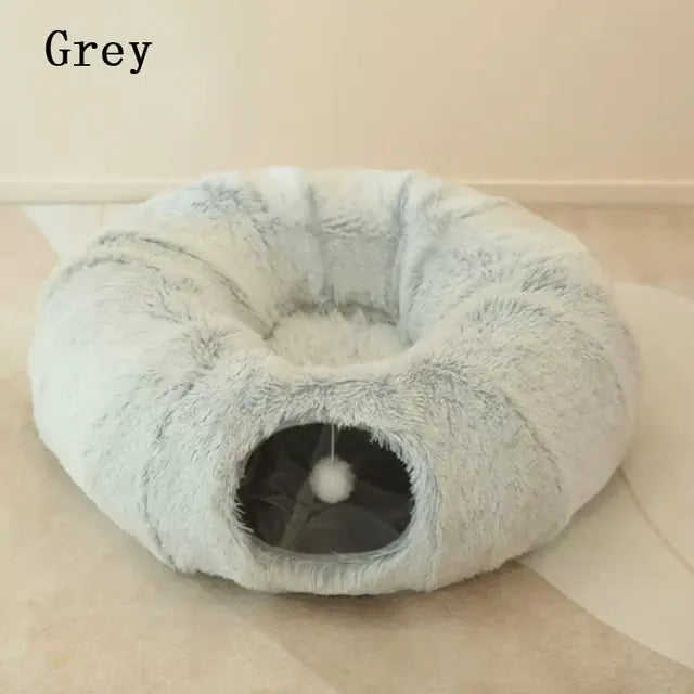 2 In 1 Round Tunnel Cat Cutie Beds