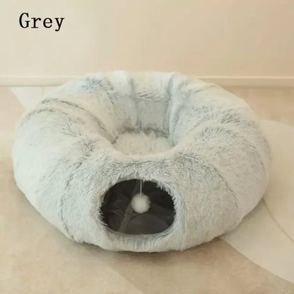 2 In 1 Round Tunnel Cat Cutie Beds