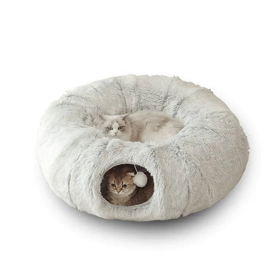 2 In 1 Round Tunnel Cat Cutie Beds